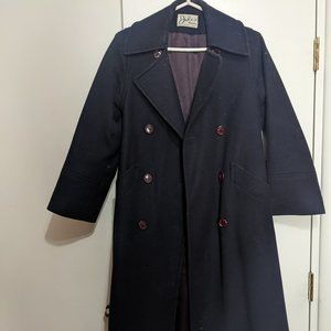 Vintage solid wool peacoat